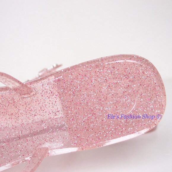 NIB Tory Burch Jelly Mini Miller Sandal Pink Love Silver HW US 7 AUTHENTIC - Picture 15 of 16